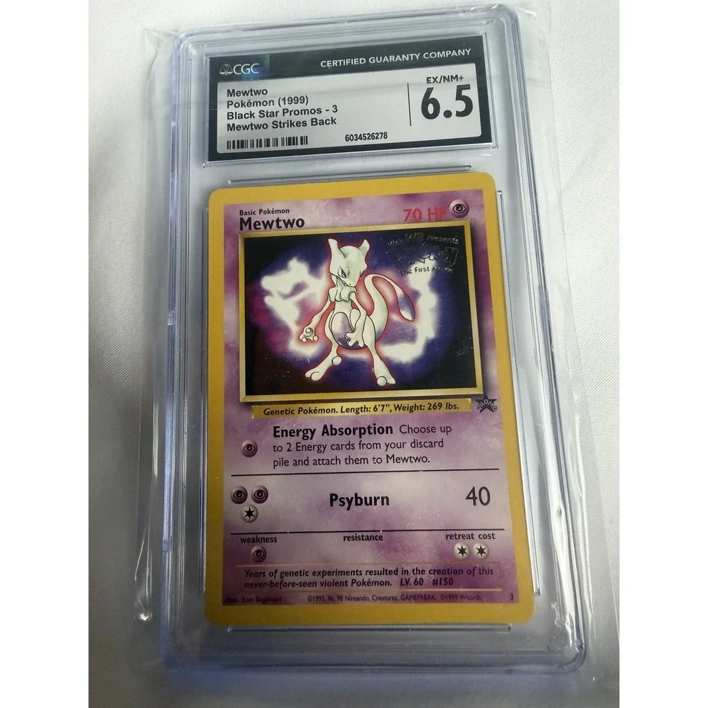 JACGC Mewtwo Pokémon (1999) Black Star Promos - 3 Mewtwo Strikes Back